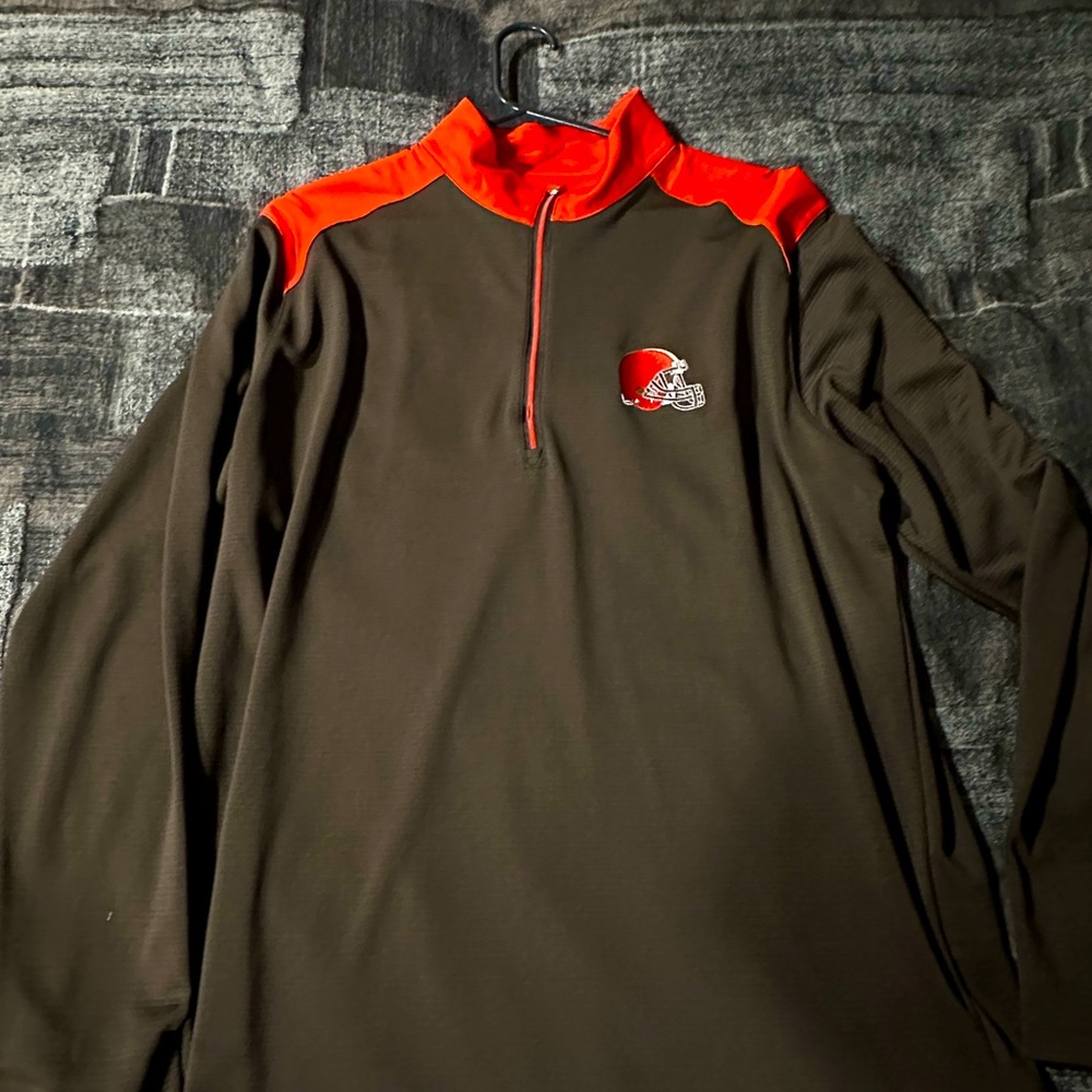 Antigua Mens Cleveland Browns 1/4 Zip